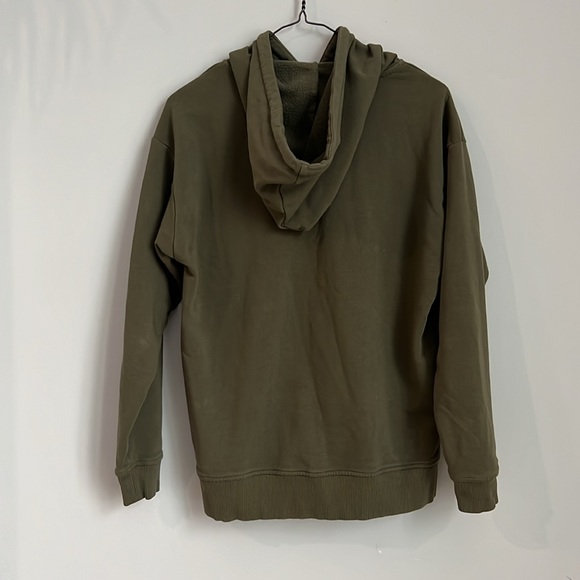 Gap maternity hooded sweatshirt in olive size small - Picture 3 of 7